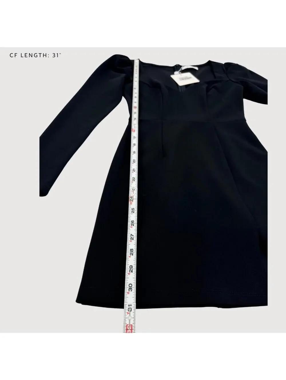 Hello Molly Puff Sleeve Bodycon Mini Dress Black XS